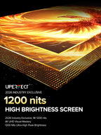UPERFECT Monitor portátil 4K 16" 1200 liendres, 145% sRGB monitor p...