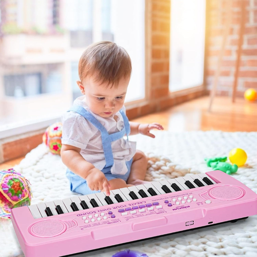 Piano de teclado electrónico de 37 teclas para niños de 3, 4, 5, 6, 7, 8, 9 años