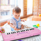Piano de teclado electrónico de 37 teclas para niños de 3, 4, 5, 6, 7, 8, 9 años