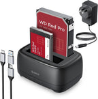 ORICO USB Type C a SATA 2 Bay Hard Drive Docking Station