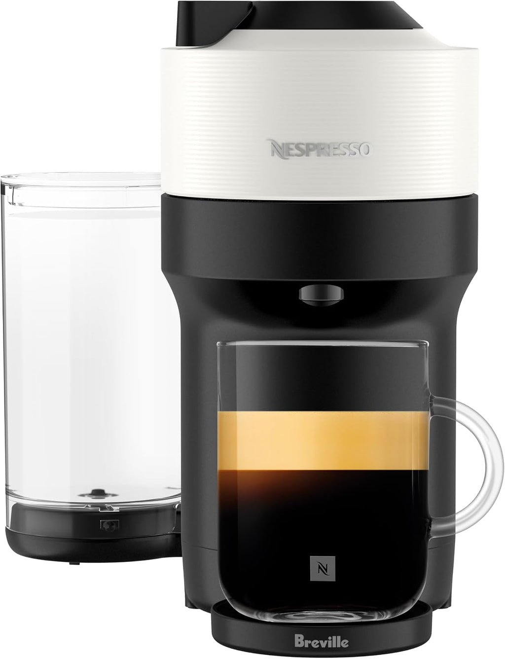 Nespresso Vertuo Pop+ Cafetera y máquina de espresso de Breville, Blanco Coco