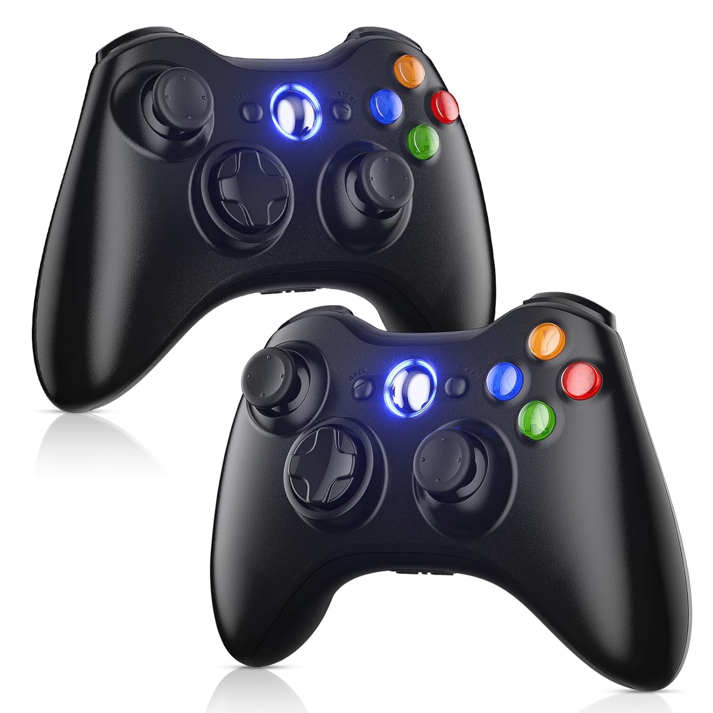 Gamrombo 2 Pack Replacement for Xbox 360 Controller, Wireless Contr...
