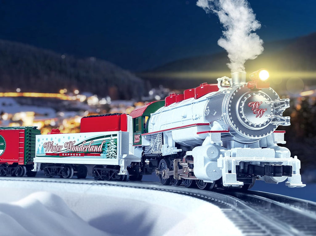 Lionel Winter Wonderland Electric O Gauge Train Set con Remote, Age 14+