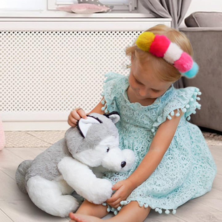 WEIGEDU Animales de peluche de Husky Siberiano, Perros de peluche s...
