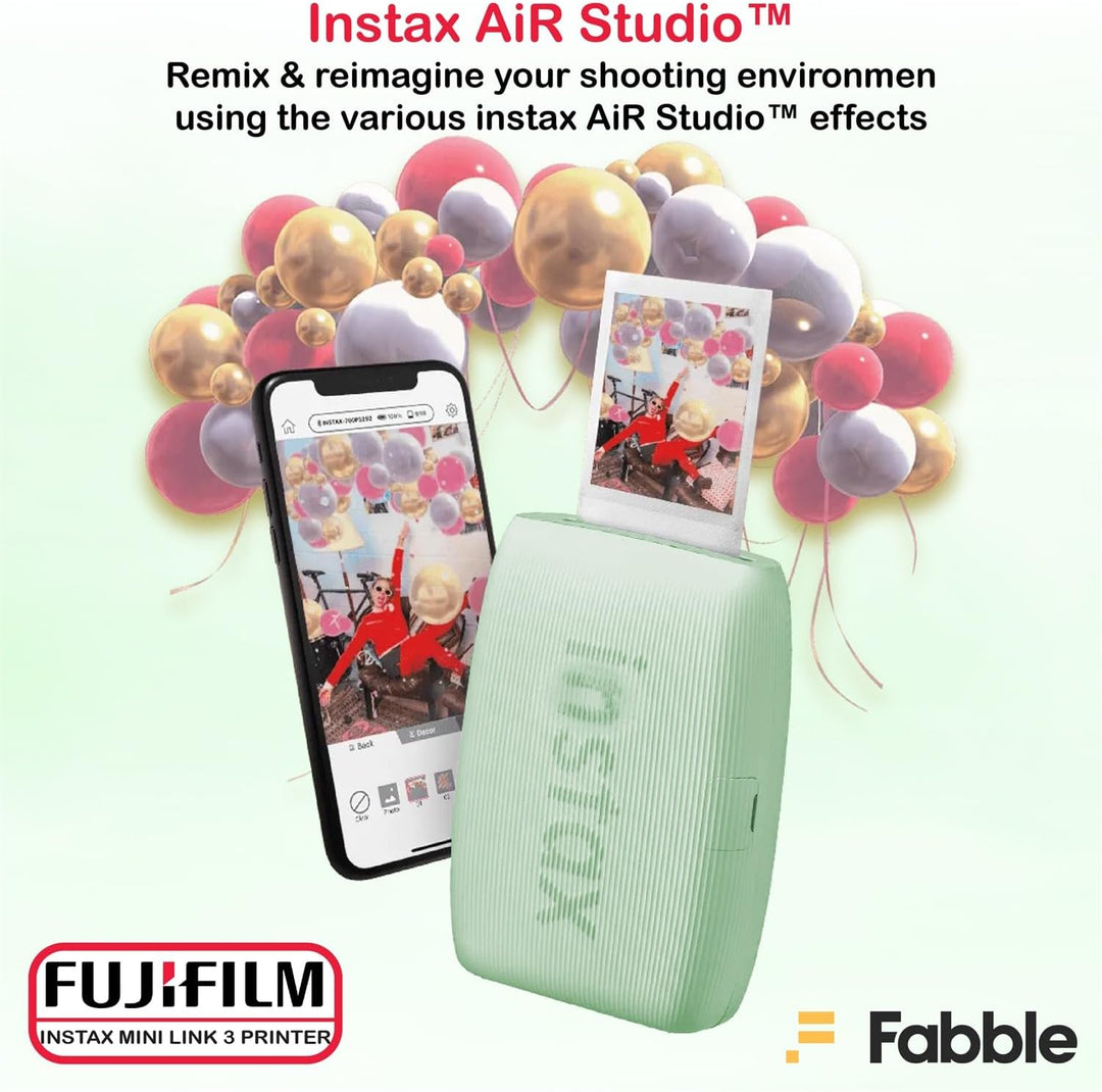 Fujifilm Impresora Instax Mini Link 3 para smartphone, paquete verd...