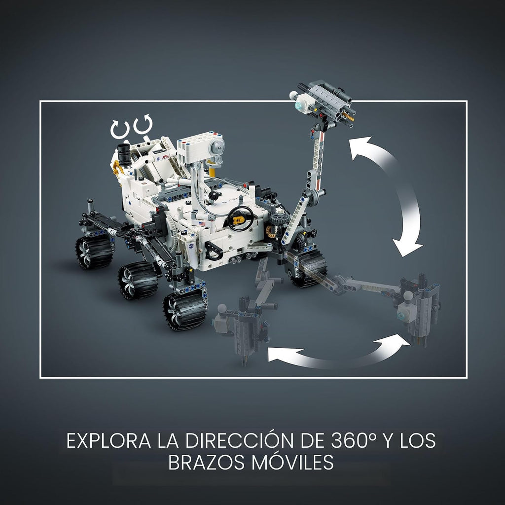 LEGO Technic NASA Mars Rover Perseverance - Kit de modelos STEM para niños y niñas, a partir de 10 años, regalos para cumpleaños, juego detallado para exhibición, 42158