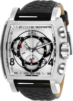 Invicta S1 Rally - Correa de cuero negro de cuarzo con pantalla analógica de acero inoxidable para hombre, reloj casual, 26 (Modelo: 27918, 27919, 27920)