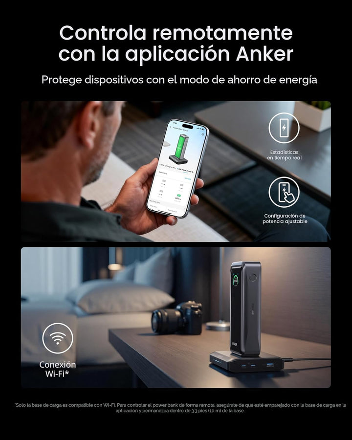 Anker Banco de energía Prime y base de carga, cargador portátil máx...