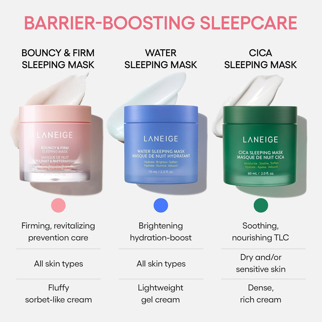 LANEIGE Mascarilla nocturna revitalizante, suave, con complejo de p...