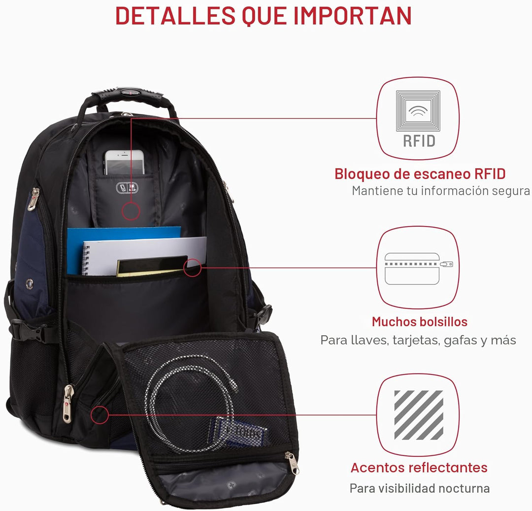 SwissGear, Travel Gear 1900, Scansmart TSA, mochila para computador...