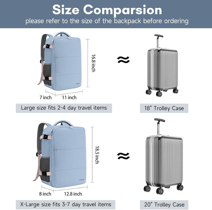 Taygeer Mochila para laptop para mujer, aprobada por la TSA con com...