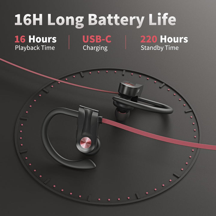 JOYWISE - Auriculares inalámbricos Bluetooth 5.3 con 16 horas de re...