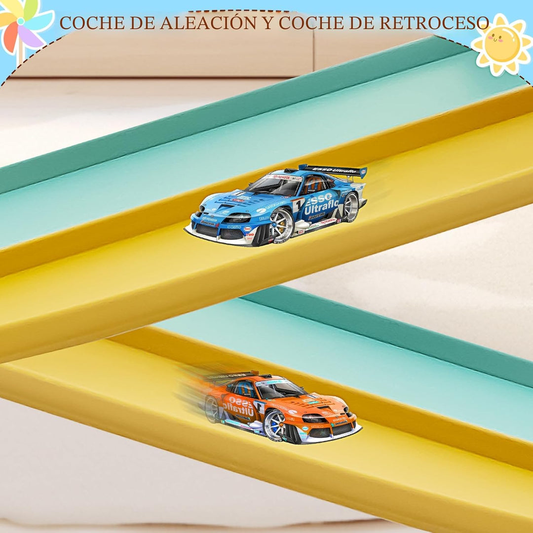 Pistas flexibles de 15 pies para niños, juego de inicio, pista de c...