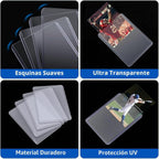 600 fundas para tarjetas de plástico duro, Arjiekwei 3 x 4 pulgadas
