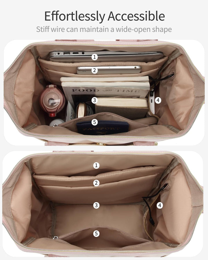 VANKANY Mochila de computadora para mujer, bolsa de trabajo para la...