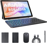 Tableta 2 en 1 con teclado, estuche, mouse y lápiz capacitivo, tabl...