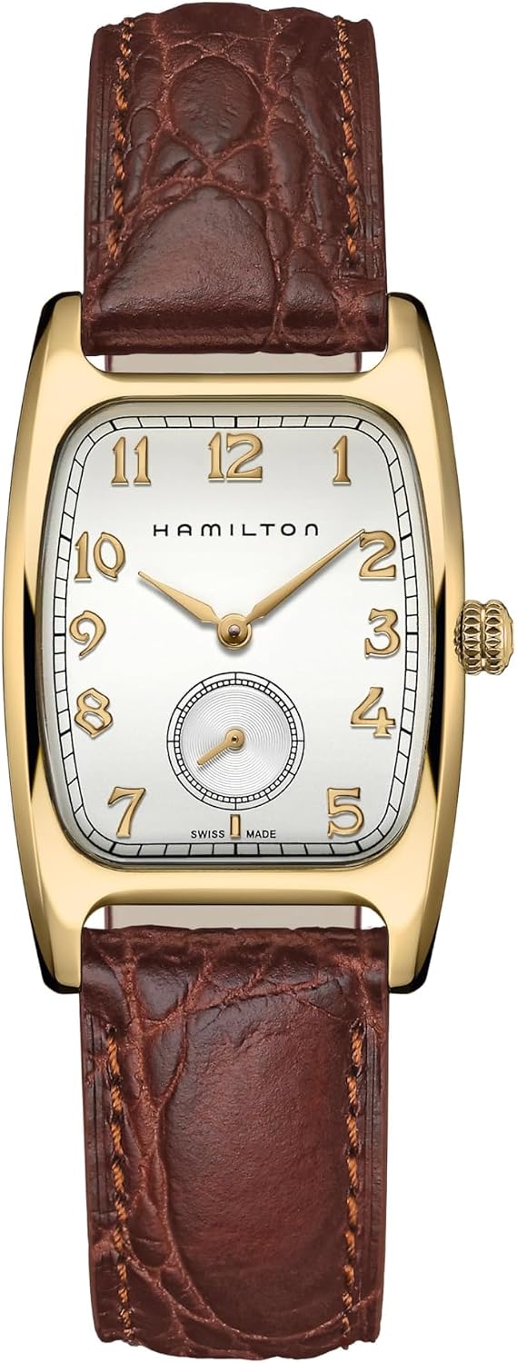 Hamilton American Classic Boulton - Reloj de cuarzo para hombre, caja de