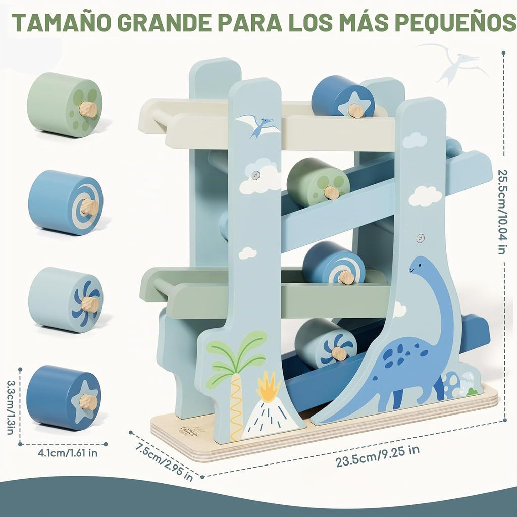 Lehoo Castle Juguetes para niños de 2 años, juguete de rampa de coche de