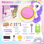 Rueda de cerámica para niños, kit de manualidades de unicornio para niños de 6 a 12 años