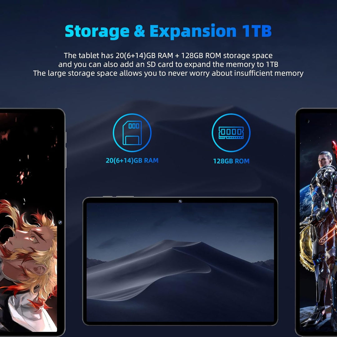 Tablet Android 15 actualizada 2026, tabletas de 11 pulgadas, CPU Oc...