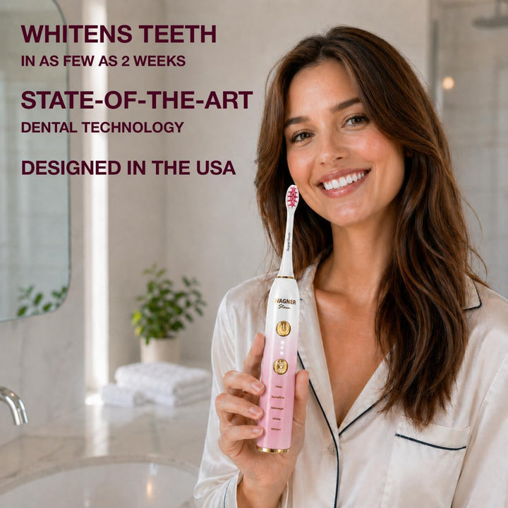 Wagner Stern WHITEN+ Cepillo de dientes eléctrico, 48,000 VPM, sens...