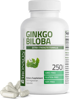 Bronson Ginkgo Biloba Extra Strength Apoya la función cerebral y so...