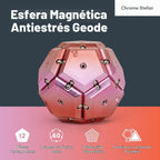 Speks Geode - Juguete magnético antiestrés | Juguete sensorial de escritorio para adultos y adolescentes de 14 años en adelante | Regalo para alivio del estrés | Esfera, rosa