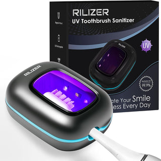 RILIZER Cubierta desinfectante para cepillos de dientes UV, tapa de...