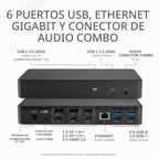 Kensington Estación de acoplamiento SD4790P USB-C Quad 4K, carga de 100 W, 3 x DisplayPort, 3 x HDMI, para Windows/macOS/ChromeOS (K33610NA)