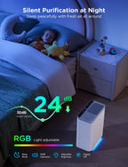GoveeLife Purificador de aire inteligente para habitaciones grandes del