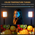 Ailight Luz de vídeo LED magnética, CRI 98+ 2500-9000K - Naranja