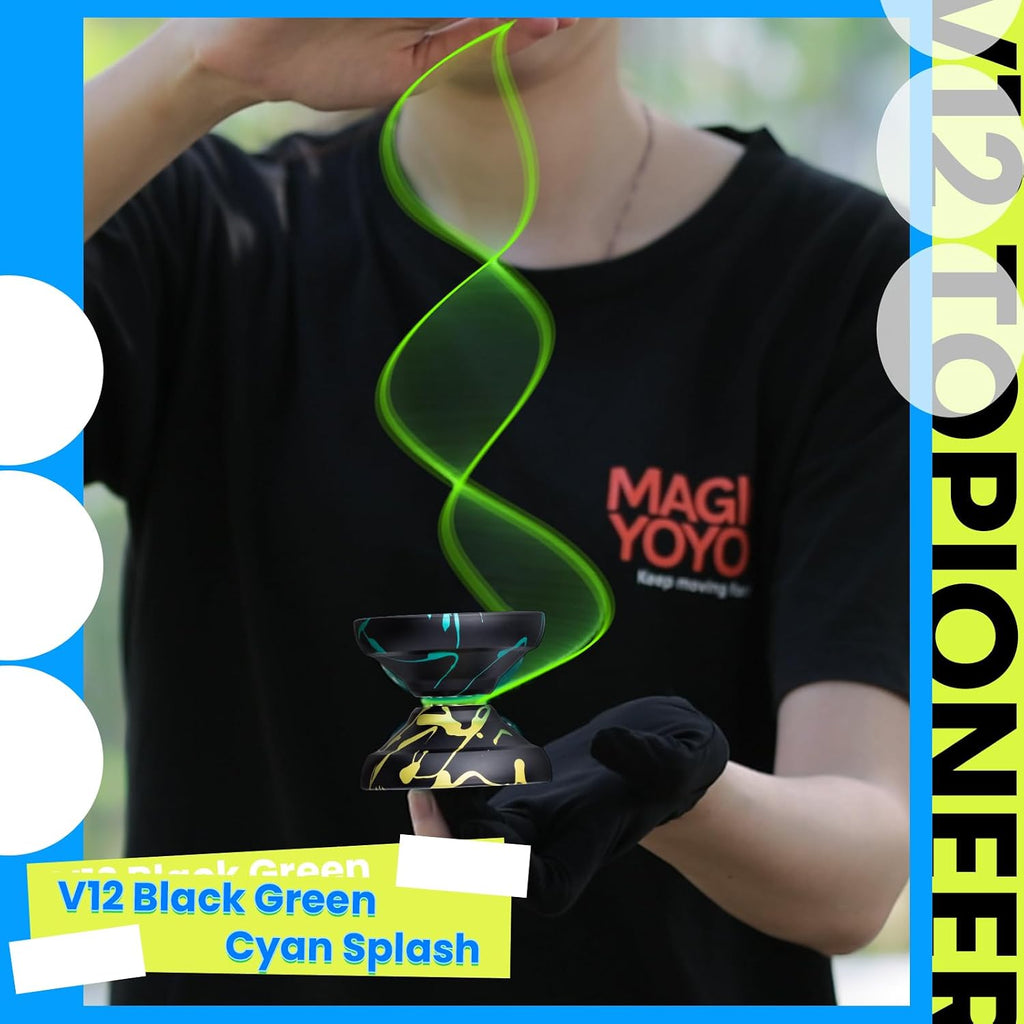 MAGICYOYO V12 Yoyo Professional, Finger Spin Responsive Yo-yo para Kids 8-12