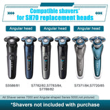 Paquete de 9 cabezales de repuesto SH70\/71 compatibles con Philips...