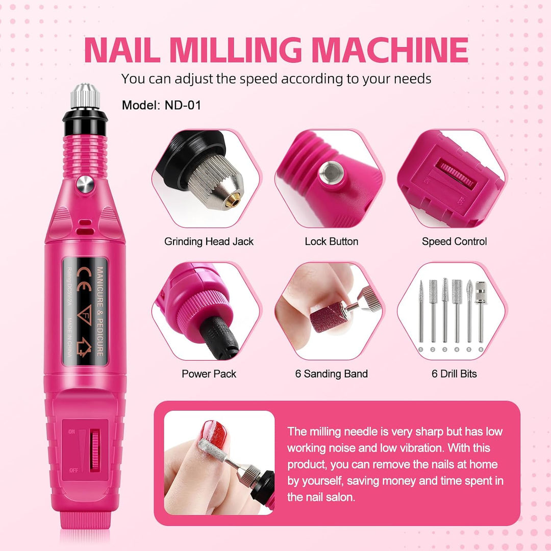 Kit de uñas acrílicas para principiantes con todo incluido, juego d...