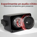 Pyle Sistema de altavoces mini box de 3 vías, 3.5 pulgadas, 200 vatios, impermeables, de grado marino, en una parrilla de carcasa de ABS resistente, hogar, barco, piscina, patio, uso interior y exterior (carbón)