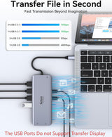 Estación de acoplamiento Selore USB C de monitor dual, estación de...