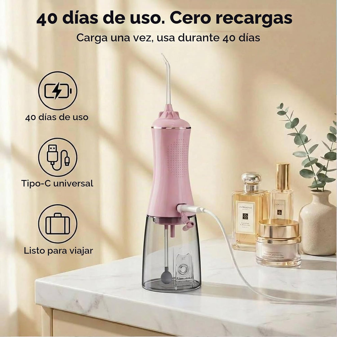 MOCEL Irrigador dental inalámbrico para dientes - Tanque grande de...