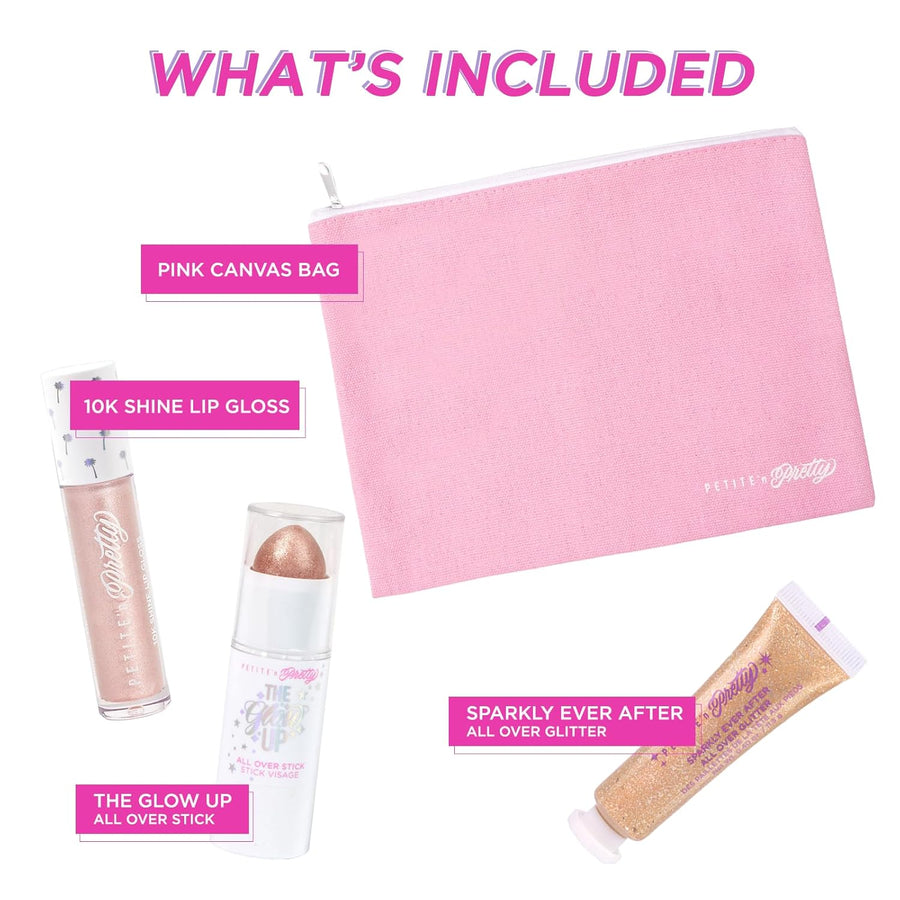 Petite 'n Pretty Shine &amp; Glow Beauty - Juego de maquillaje...