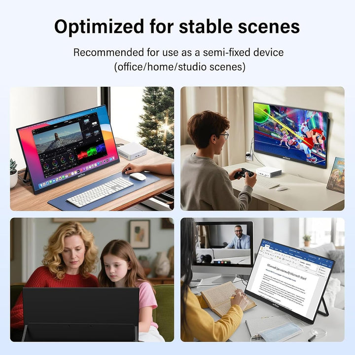 Innoview 23.8\u201D 4K Monitor portátil grande, UHD (3840*2160) 100...
