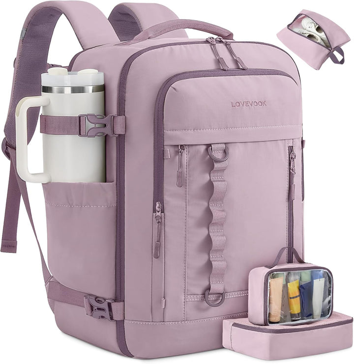 LOVEVOOK Mochila de viaje Mochila de transporte, Púrpura uva