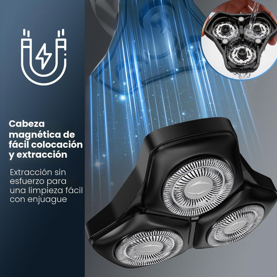Maquinilla de afeitar eléctrica para hombres: afeitadoras eléctrica...