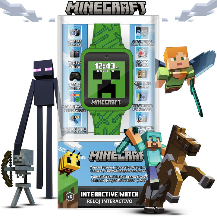 Reloj inteligente Minecraft para niños Reloj interactivo