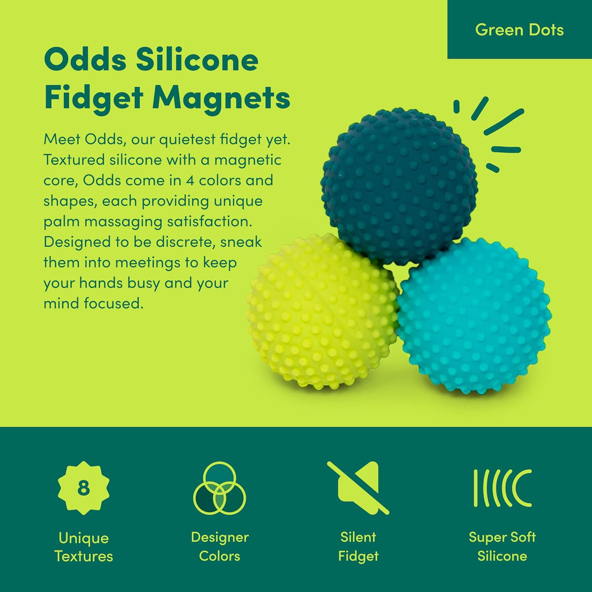 Speks Odds - Bolas magnéticas, herramienta sensorial silenciosa para aliviar el estrés y concentrarse