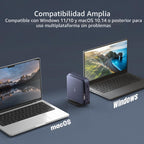 j5create Base USB-C 11 en 1 - Pantalla HDMI 4K dual, USB-A x 2, USB-C x 2