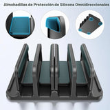 KDD Soporte Vertical para Laptop de 4 Ranuras con Bloqueo por Grave...