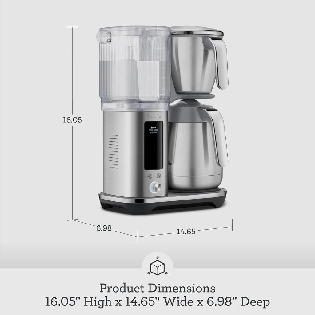 Breville BDC465BSS Luxe Brewer - Jarra térmica, acero inoxidable cepillado