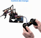 LAFVIN 4DOF - Kit de garra mecánica de acrílico para brazo compatible con Arduino IDE DIY Robot con CD Tutorial