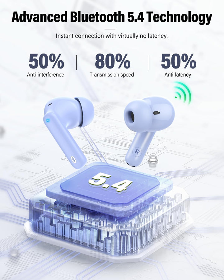 Auriculares inalámbricos Bluetooth con micrófono con cancelación de...