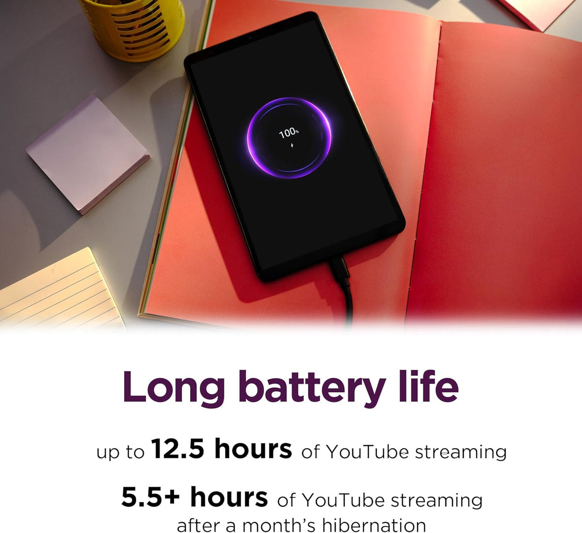 Lenovo Tab One - Tableta ligera - hasta 12.5 horas de reproducción...
