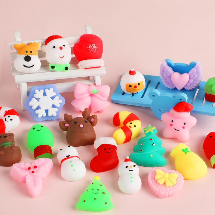 KINGYAO Juguetes sensoriales esponjosos, mini mochi squishies 24 pi...